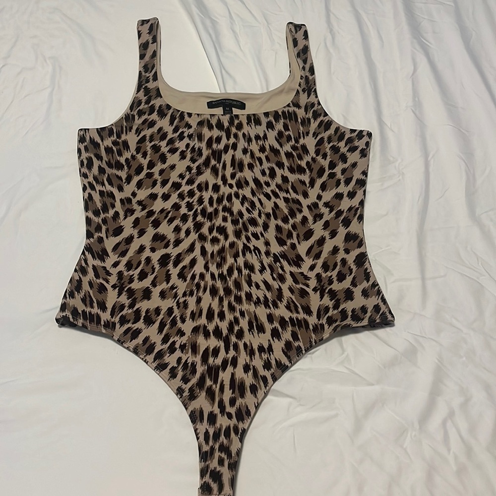 NWOT Banana Republic Leopard Print Bodysuit